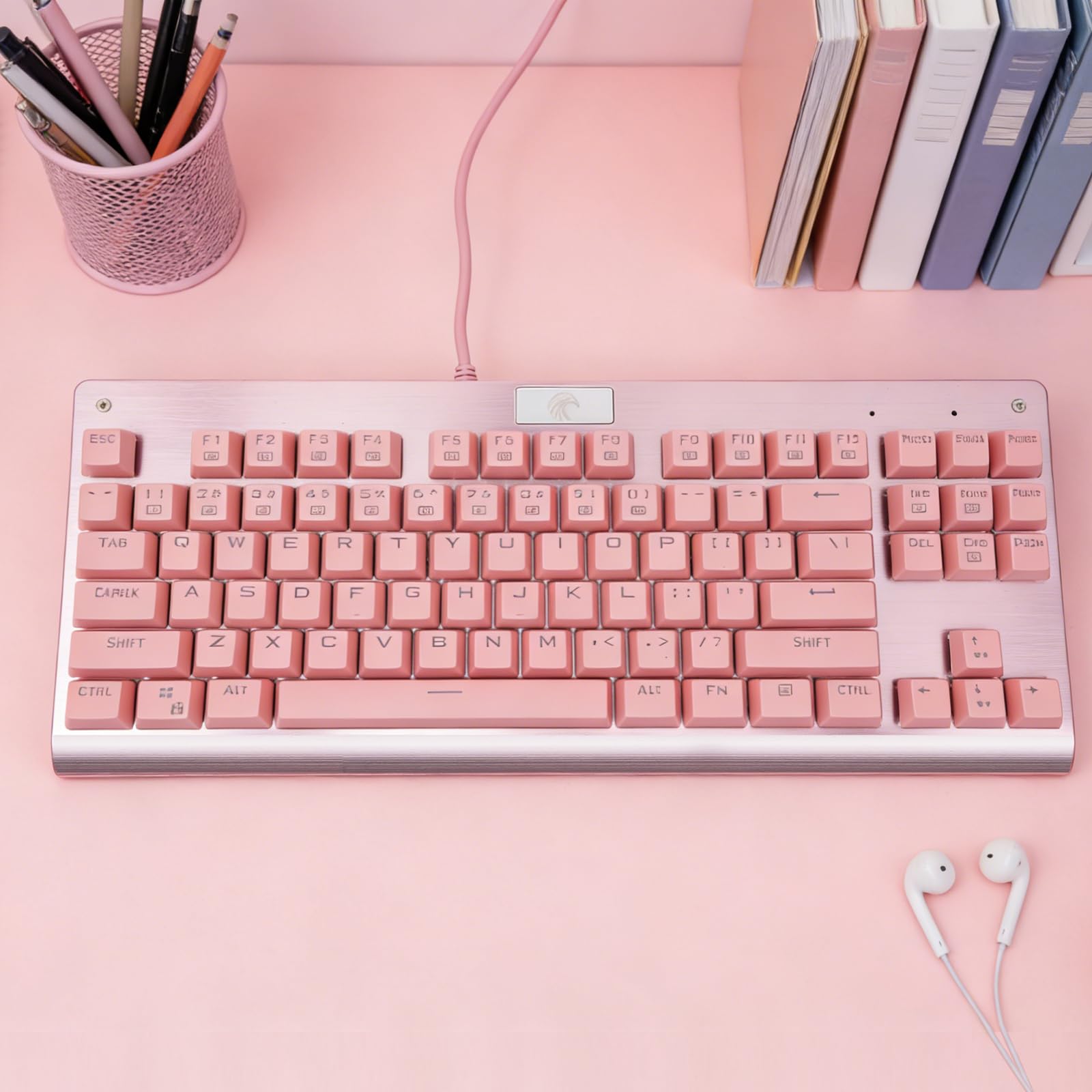 Amazon | メカニカルキーボード、タクタイルブラウンスイッチ、87キー